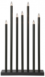 Adventskerzenhalter 'Holy' 7 Lampen - Schwarz