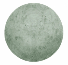 Runder Teppich 'Aranga Super Soft Fur' 120cm – Grün