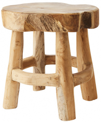 Runder Hocker 'Arvid' 30 cm - Natur