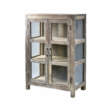 Vitrine 'Riko' 120cm - Recyclingholz