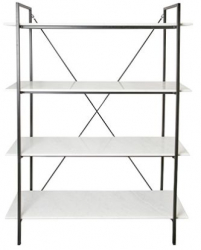 Regal 'Milan' - Schwarz/Weiß