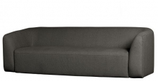 Sofa 'Sloping' Grau/Schwarz