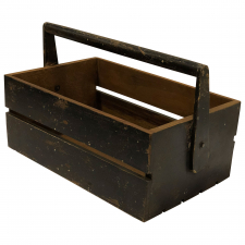 Holzkiste 'Box recycled' - Schwarz