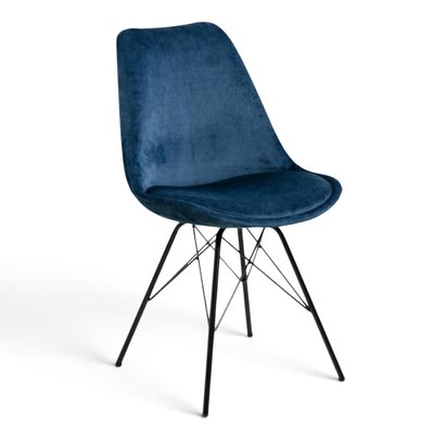 Stuhl 'Eris' - Blau/Schwarz