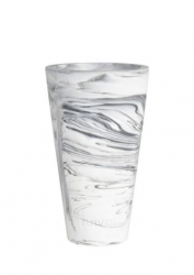 Vase 'Conic' - Schwarz/Weiß S