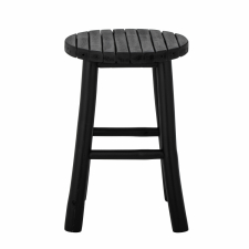 Hocker 'Bilbo' 30cm rund - Schwarz