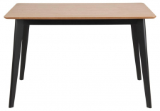 Esstisch 'Varberg' - Schwarz/Natur