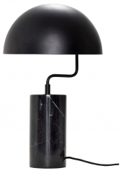Tischlampe 'Marble' - Schwarz/Marmor