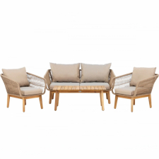 Sofagarnitur „Chania“ – Beige/Natur