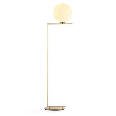 Stehlampe 'Creme Satin' - Messing