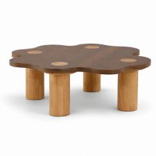 Couchtisch 'Livora' 107x98 cm – Nussbaum