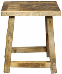Hocker 'Raw' - Recyceltes Holz