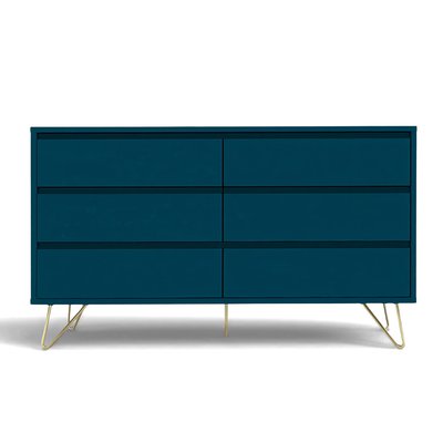 Kommode 'Elle' 120x70 - Grün/Kupfer