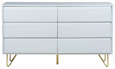 Kommode 'Elle' 120x70 - Weiß/Kupfer