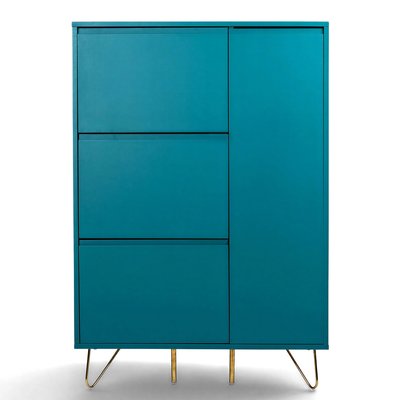Schuhschrank 'Elle' - Grün/Kupfer