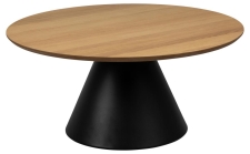 Couchtisch 'Soli' 85cm - Natur/Schwarz
