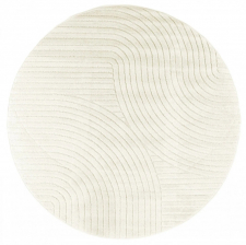 Runder Teppich 'Devon' - Cremefarben