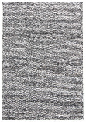 Wollteppich 'Avafors Wool Bubble' - Grau