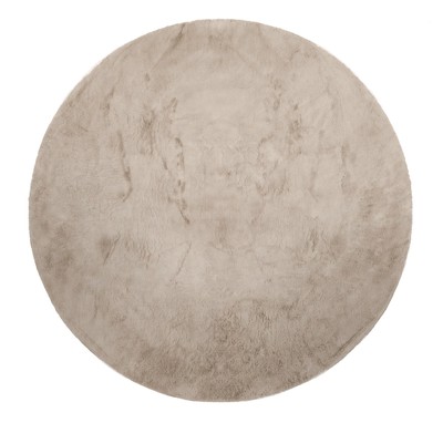 Runder Teppich 'Aranga Super Soft Fur' – Braun