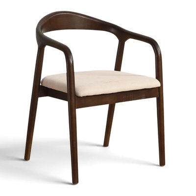 Sessel 'Aspa' - Dunkelbraun/Beige