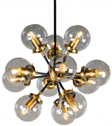Deckenleuchte 'Bright' - Messing/Glas