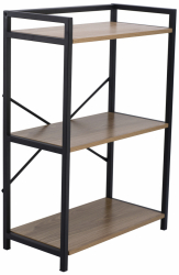 Regal 'Tre' - Schwarz/Holz
