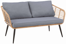 Gartensofa 'Sardinia' - Natur/Grau
