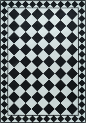 Teppich 'Crestina' - Schwarz/Weiß