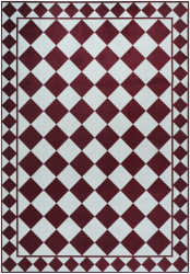Teppich 'Crestina' - Rot/Weiß