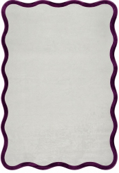 Teppich 'Aureline' - Grau/Lila