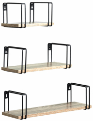 Wandregal 'Square' 3 Sets - Eiche
