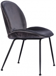 Stuhl 'Lux' - Grau/Schwarz
