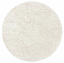 Runder Teppich 'Amora' 80cm – Weiß
