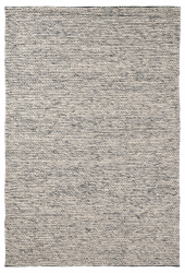 Wollteppich 'Talvia Braided Wool' 160 x 230 cm – Dunkelgrau