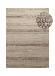 Wollteppich 'Almaty' 140 x 200 cm – Beige