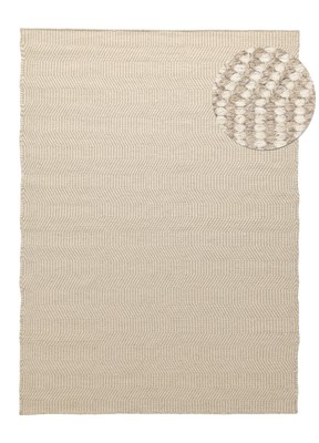 Wollteppich 'Larkana' - Beige/Weiß