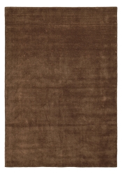 Wollteppich 'Rozen Handloom Wool Premium' - Braun