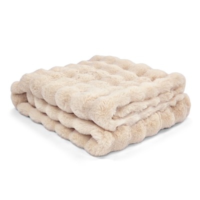 Tagesdecke 'Aranga Bubble Throw' 130 x 170 cm – Beige