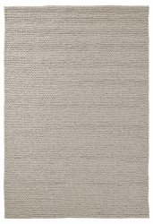 Wollteppich 'Talvia Braided Wool' 80 x 150 cm – Grau