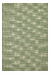 Wollteppich 'Ovelia' - Grün/Weiß