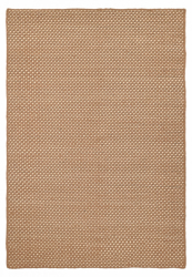 Wollteppich 'Ovelia' - Braun/Weiß