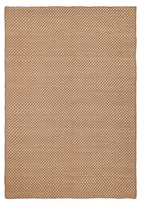 Wollteppich 'Ovelia' - Braun/Weiß