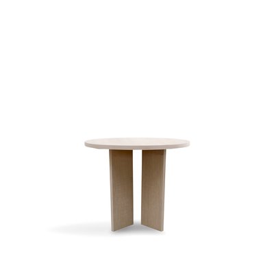 Couchtisch 'Créme' Rund 55 cm - Weiß pigmentiert