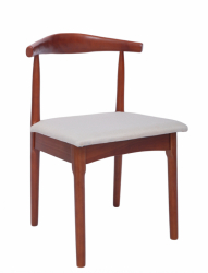 Stuhl 'Fager' - Nussbaum/Beige