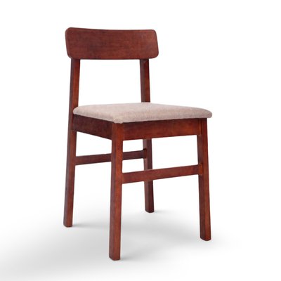 Stuhl 'Ålesund' - Walnuss/Beige