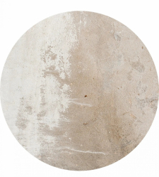 Runder Teppich 'Bornos' 120cm - Beige/Grau