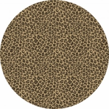 Runder Teppich 'Leopard' 200cm - Braun