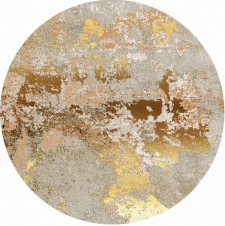 Runder Teppich 'Elena' 400cm - Beige/Gold