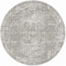 Runder Teppich 'Gombalia' 160cm - Grau