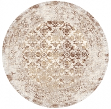 Runder Teppich 'Denizli' 160cm - Beige
